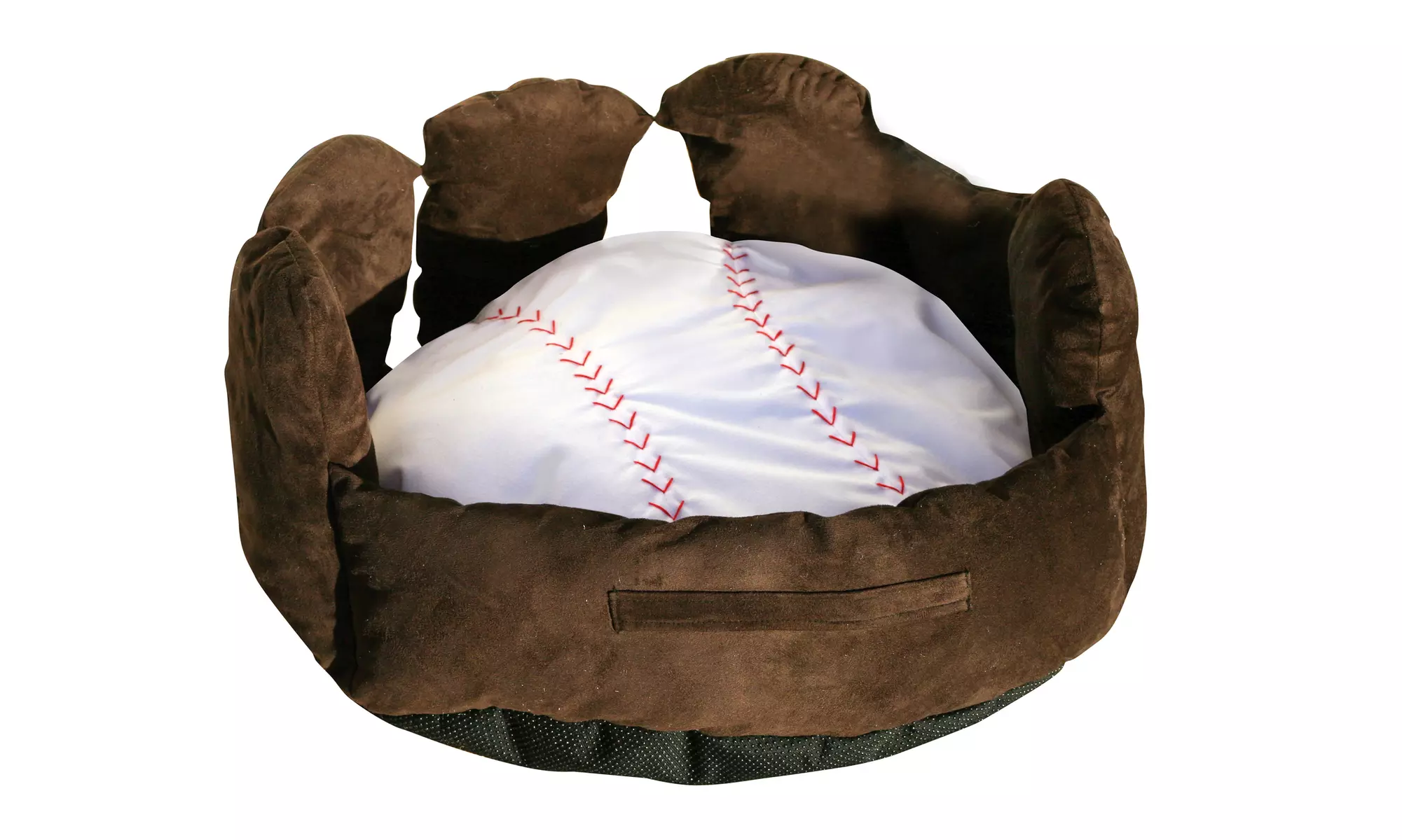 Baseball Glove Shaped Pet Bed and Cushion - Second Medium
