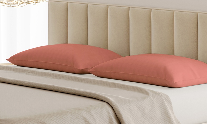 Image 21: Coppia Federe 100% puro Cotone Alta qualità Made in Italy