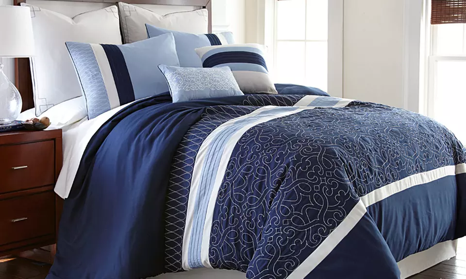 Embroidered Comforter Sets (8-Piece) - Second Medium