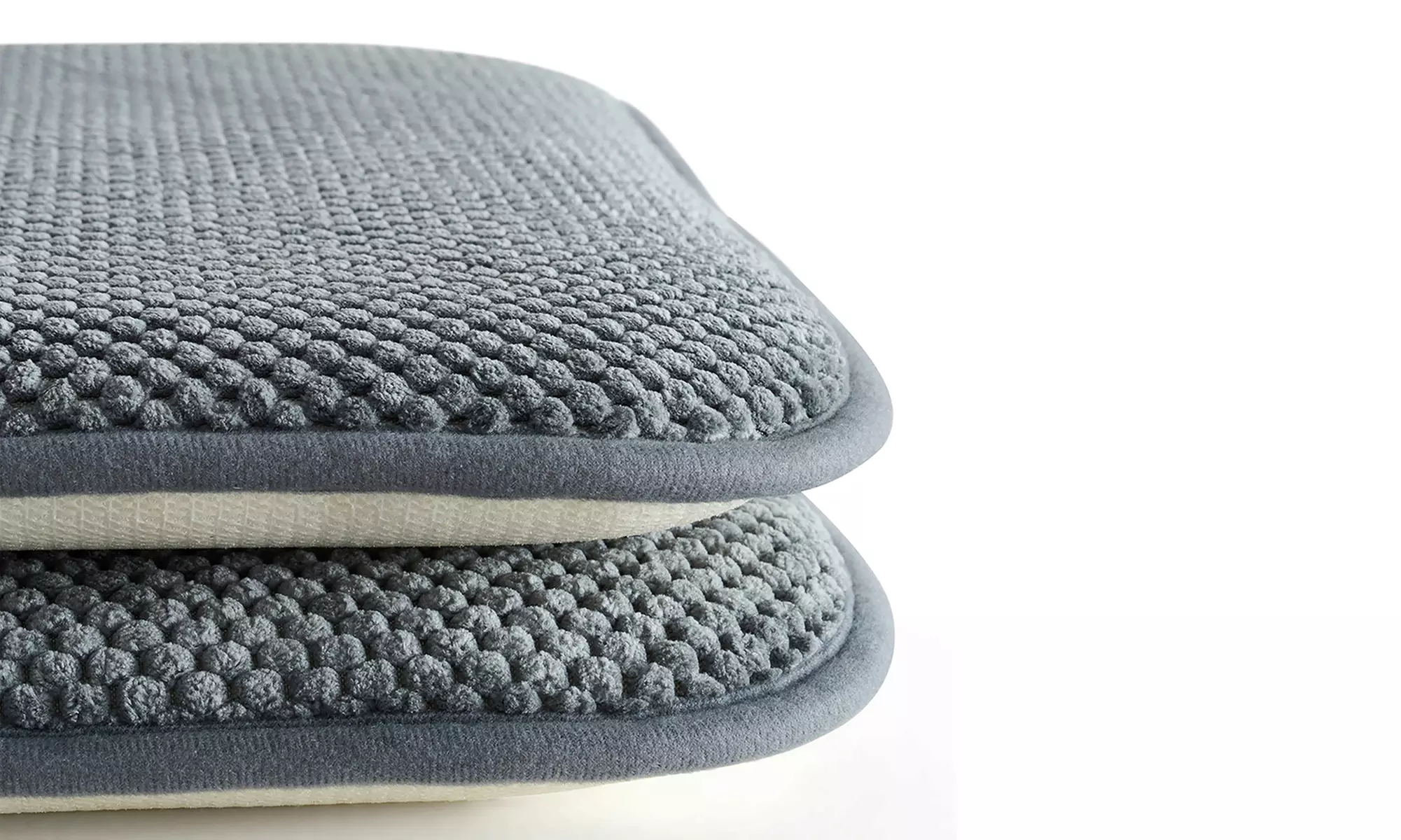 Dan River Two-Pack Memory Foam Non-Slip 16" x 16'' Chair Cushion Pad