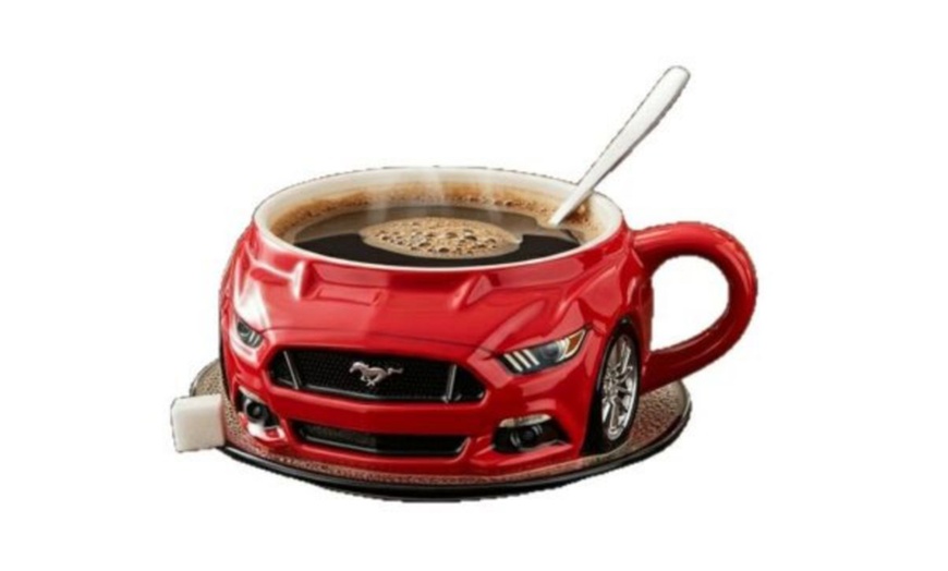 Image 2: Novelty Car-Shaped Coffee Cup
