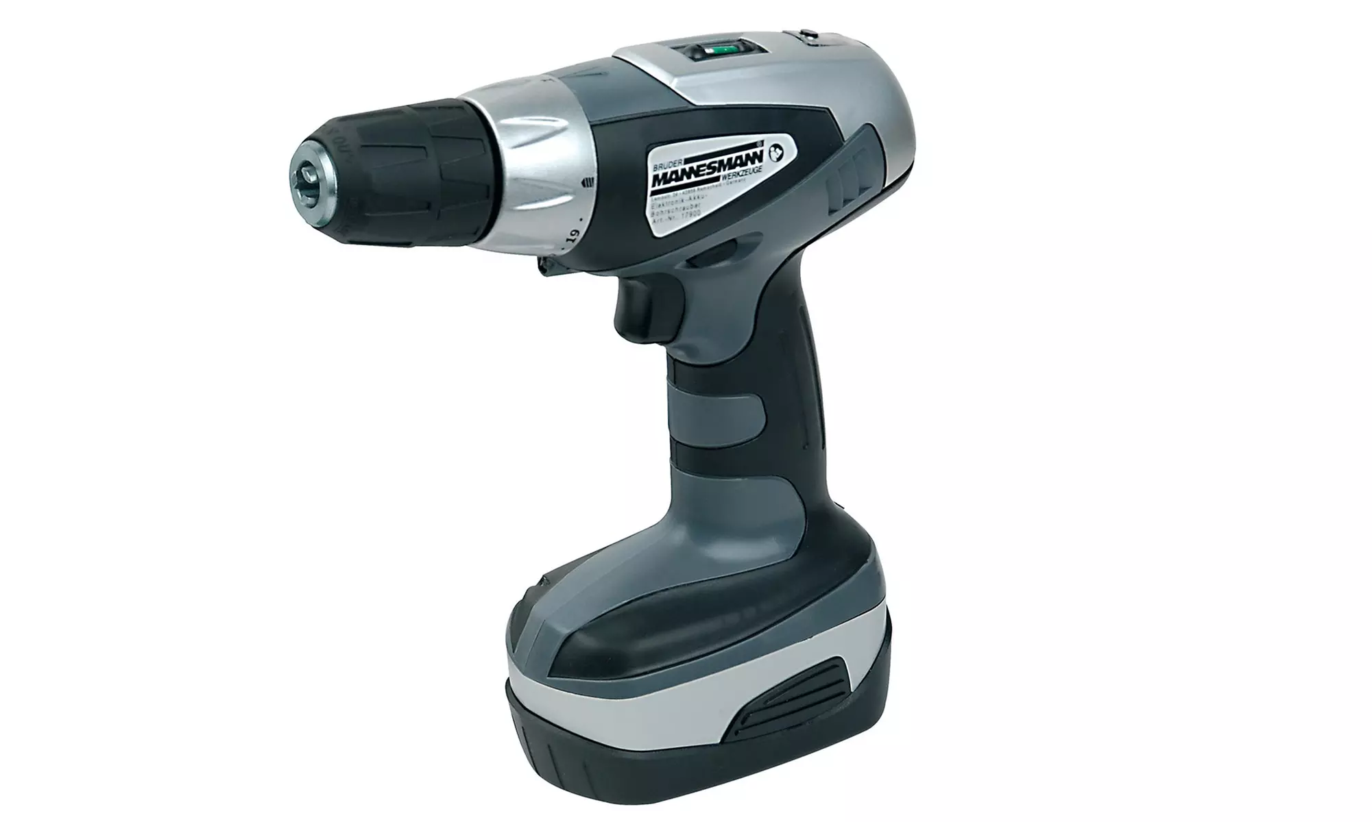 Brüder Mannesmann 18 V Elektronik-Akku-Bohrschrauber-Set NiCd optional mit 2 Akkus - Primary Image