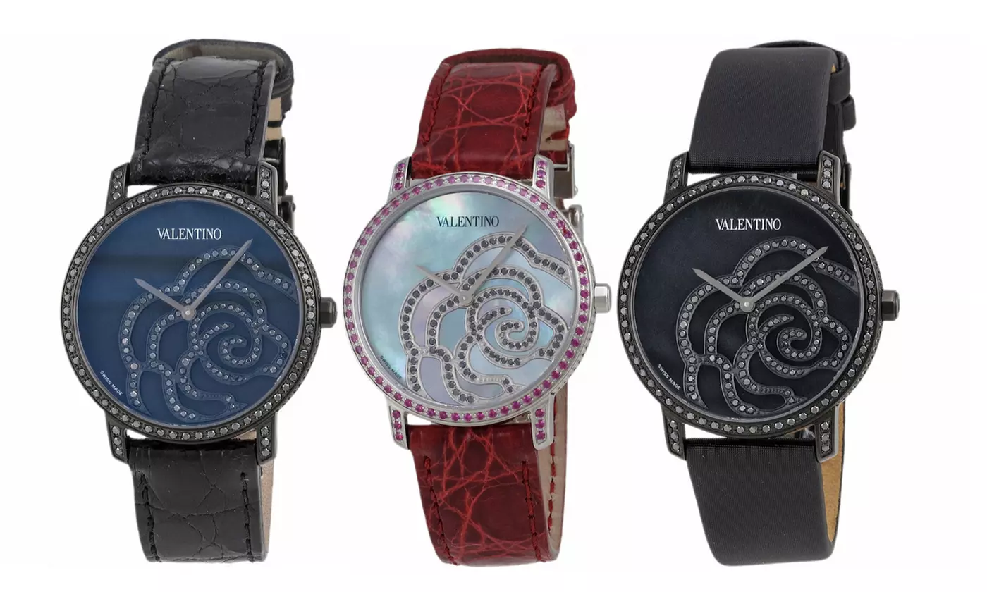 Valentino Women's Pave and Bezel Strap Watch | Brought to You by ideel - Primary Image