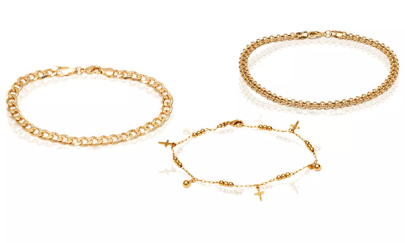18K Gold Plated Chain Anklets