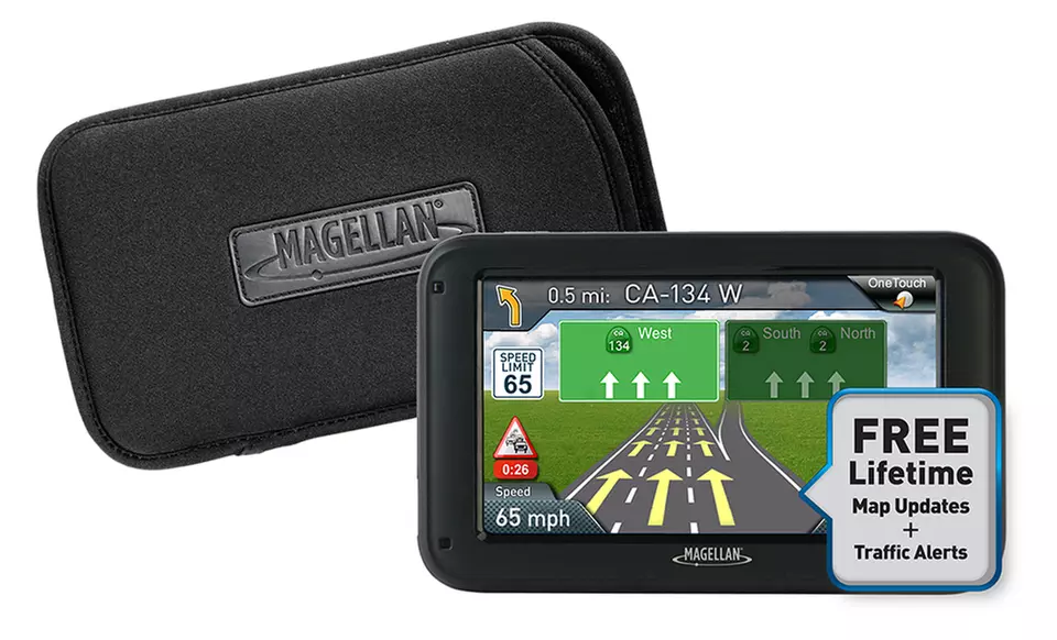Magellan RoadMate 5235T-LM with 5" Touchscreen and Free Lifetime Map Updates & Traffic Alerts (Manufacturer Refurbished) - Primary Image