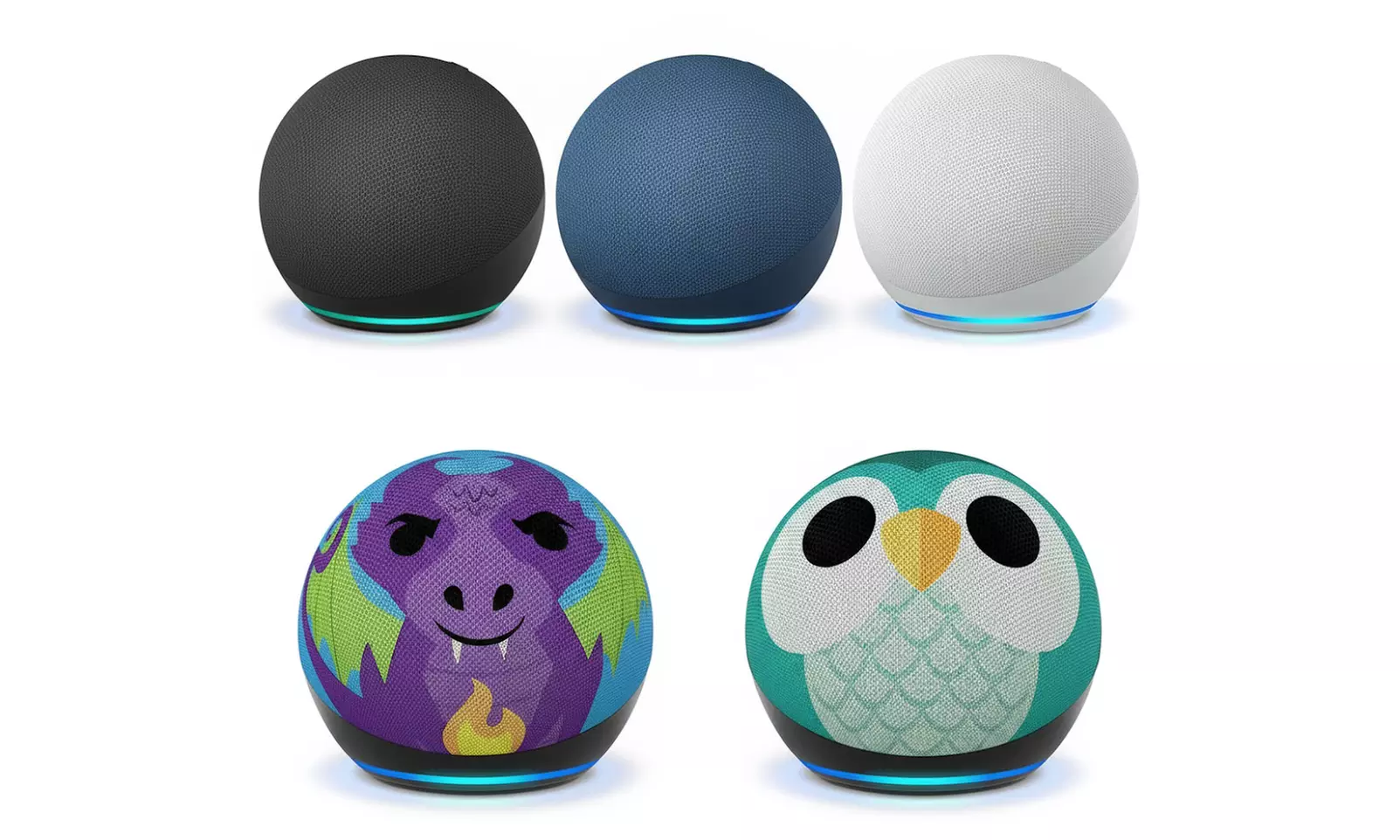 New Amazon Echo Dot (5th Gen) Smart Speaker - Improved Audio, Alexa Voice Control