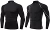 Men's Thermal Long Sleeve Compression Shirts Mock Turtleneck  Base Layer Tops