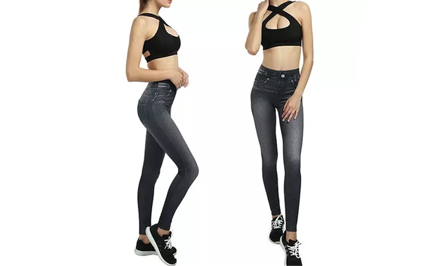 Image 2: Women's High-Waist Jeggings