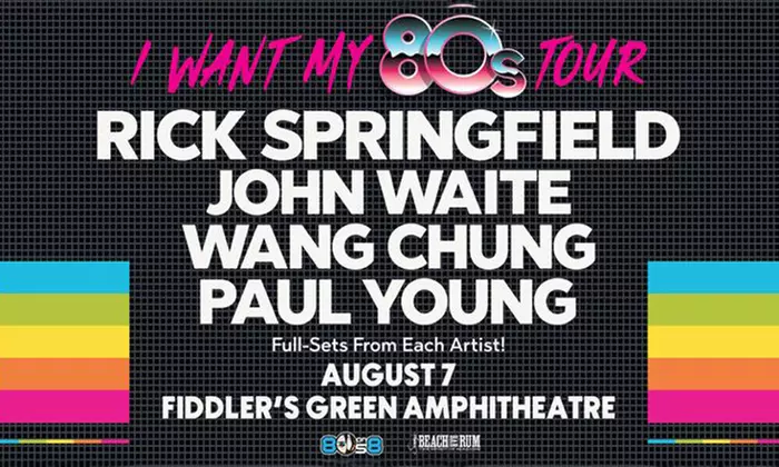 Rick Springfield, John Waite, Wang Chung & Paul Young - Up to 47% Off 