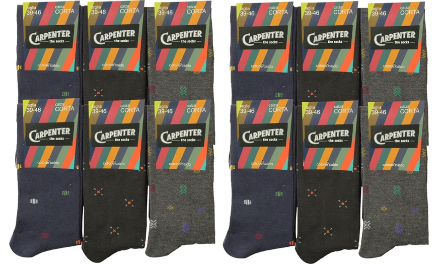 Image 17: Carpenter 6er- oder 12-Pack kurze oder lange Herren-Socken