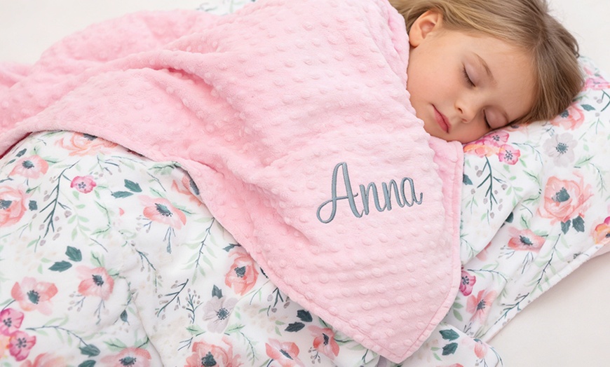 Image 8: Wrap Your Baby in Love - Custom Embroidered Baby Nap Blankets (Up to 85% Off)