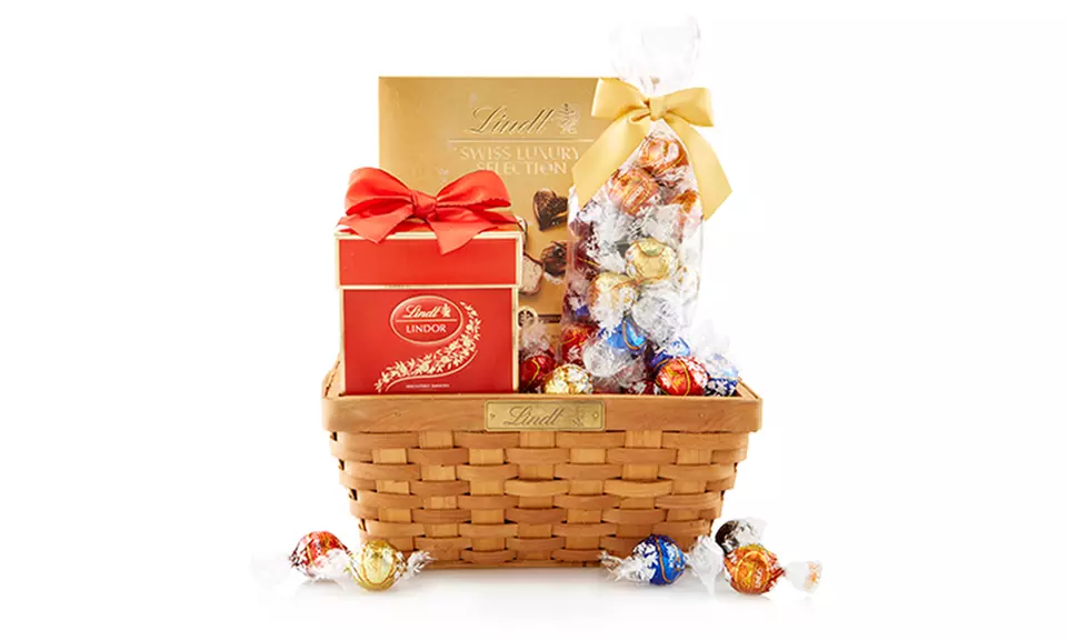 Lindt Swiss Chocolate Thank You Gift Basket - Primary Image
