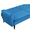 Image 7: Malmo Plush Velvet Sofa Bed