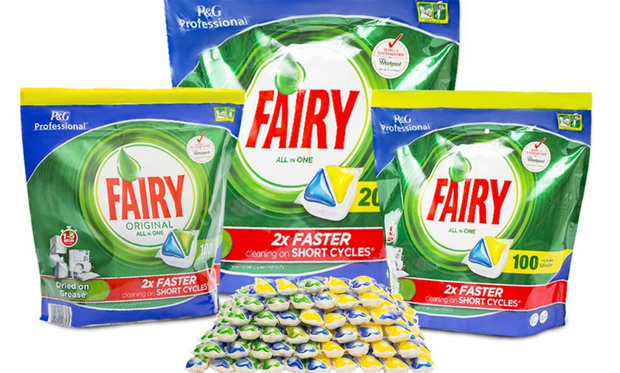 Image 1: 100 Fairy Dishwasher Tablets