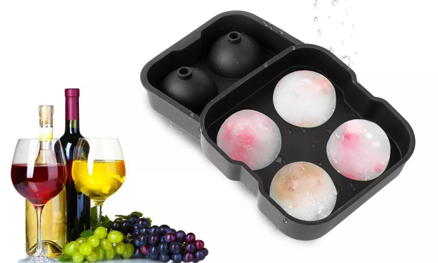 iMounTEK Four Ice Ball Mold Tray for Cool Drinks