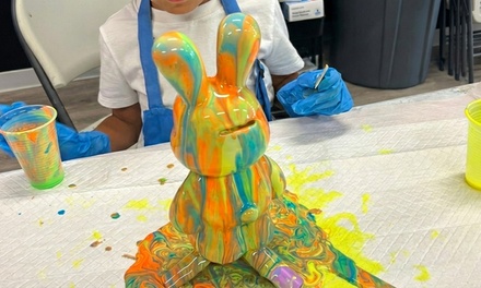 One Hour Bunny Fluid Art Experience - For One Person - Hawaii Fluid Art Wixom