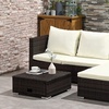 Image 12: Outsunny Rattan Effect Garden Sofa Set