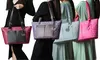 MKF Havenly Signature Tote Bag Set: Vibrant Colors - Includes Main Tote, Mini Tote, Pouch, Wristlet, & Coin Wallet