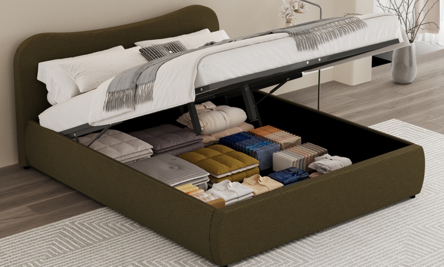 Image 13: Lit coffre Milano design arrondi