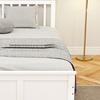 Image 3: HomCom Storage Bed with Two Drawers in Durable Pine Wood Design