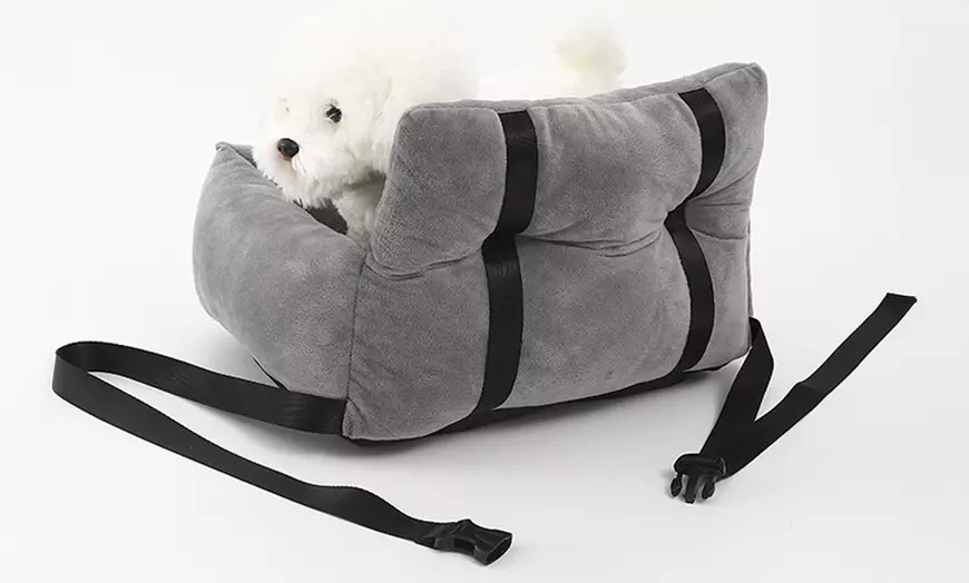 Image 6: Pet Backpack Carrier Expandable Dog Cat Travel Hiking Bag