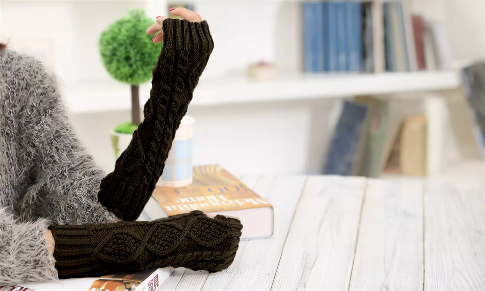 Up to Four Pairs of Soft and Stretchy Arm Warmers