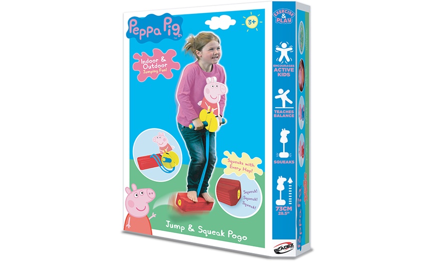 Image 3: Peppa Pig Jump and Squeak Pogo