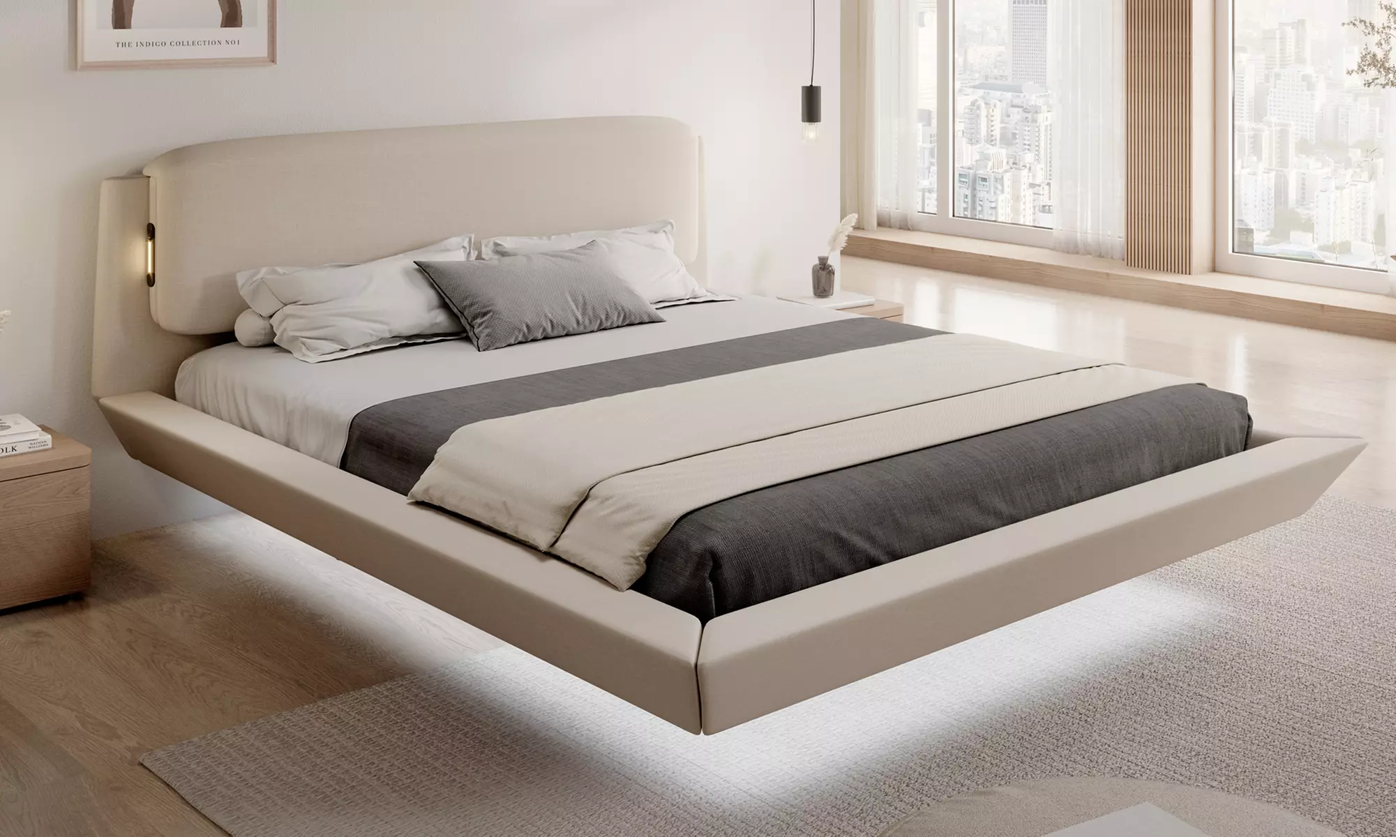 Lit double flottant Diana