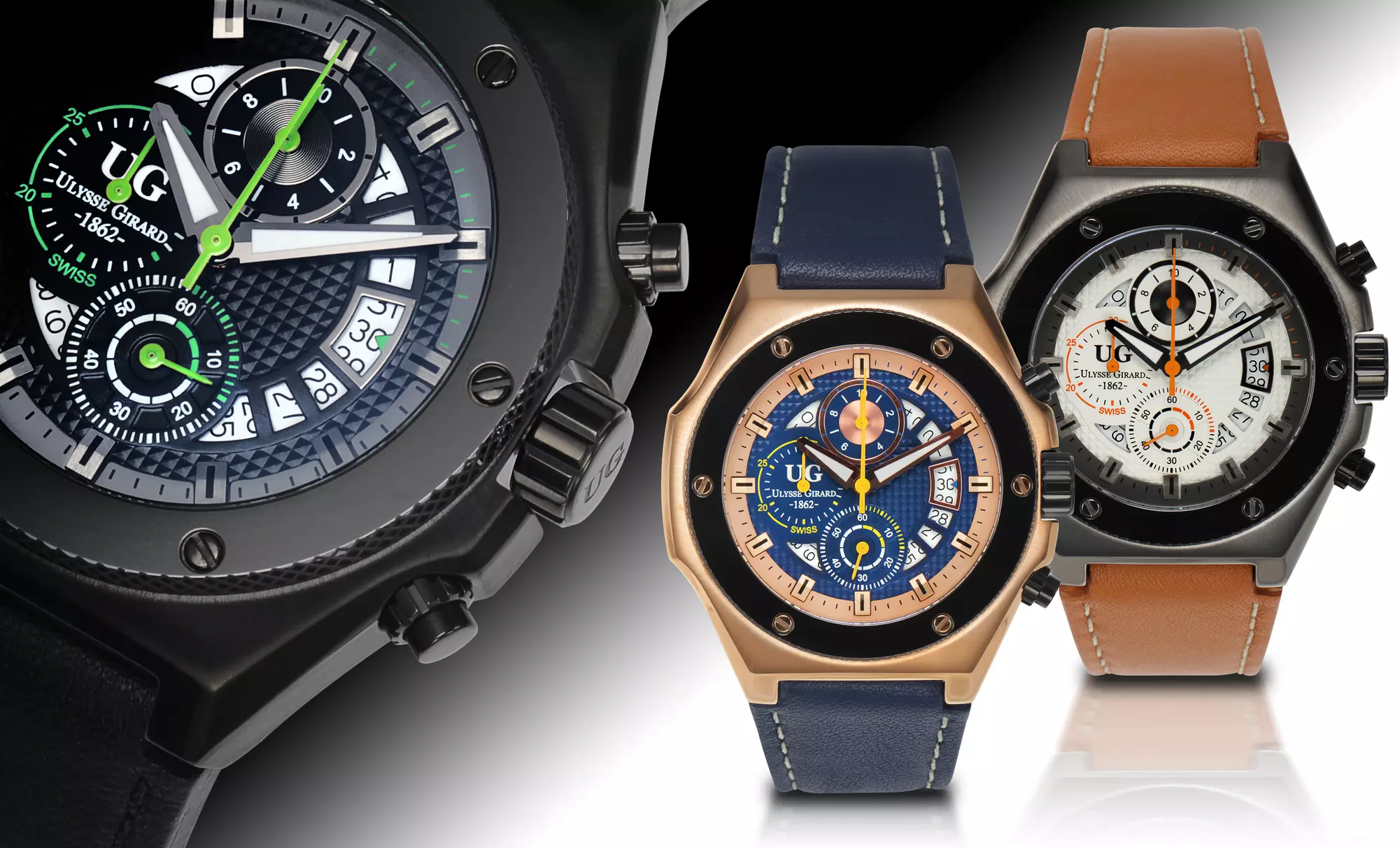 Ulysse Girard Dionne Men's Swiss Chronograph Watch - Primary Image