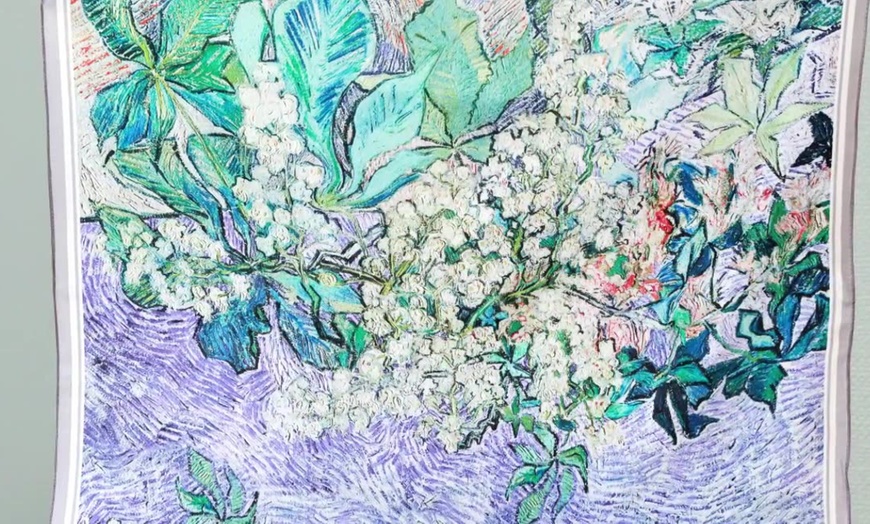 Image 4: Silk Scarf for Women in Five Styles