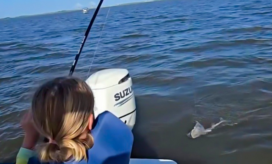 Image 10: 2- or 3-Hr Kid's Fishing Trip/4-Hr Large Shark Trips+ Tarpon (up to 6)