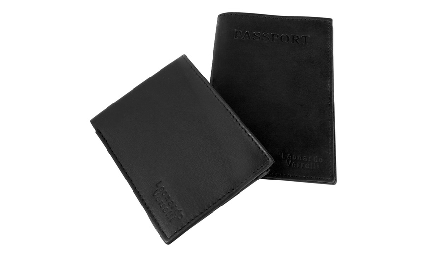 Image 2: Coffret cadeau en cuir Leonardo Verrelli