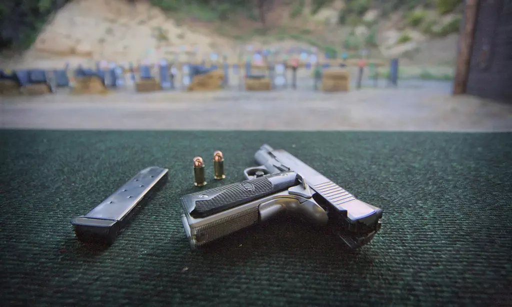 Pistol-Shooting Experience with Intro Lesson and Rentals for Two or Four at Oak Tree Gun Club (41% Off) - Primary Image