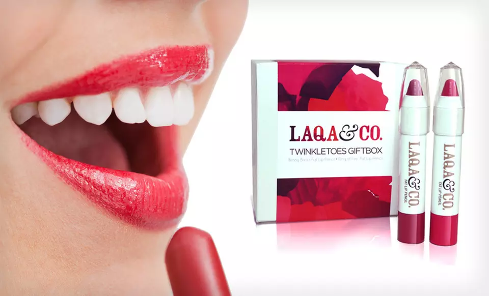 $9.99 for a Laqa & Co. Cosmetics Fat Lip Pencil Gift Box ($42 List Price) - Primary Image