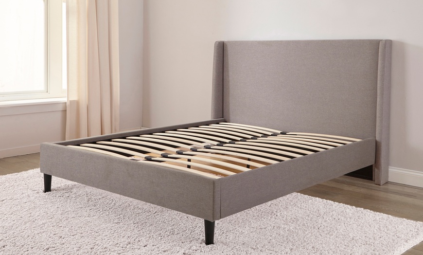 Image 5: DS Living Siena Winged Bed in Grey