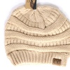 Image 15: Cheveux Corp. Women's Solid Classic CC Beanie