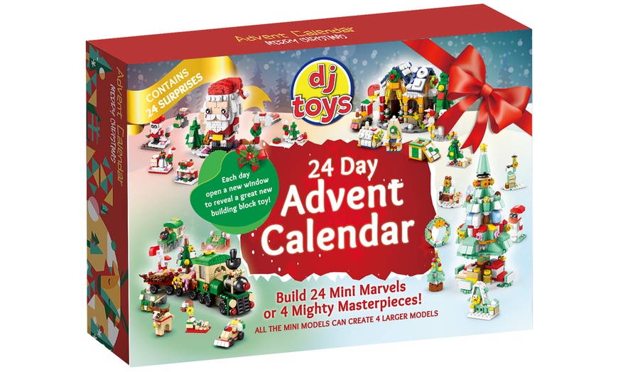 Image 2: Kids Building Blocks 24-Day Christmas Advent Calendar
