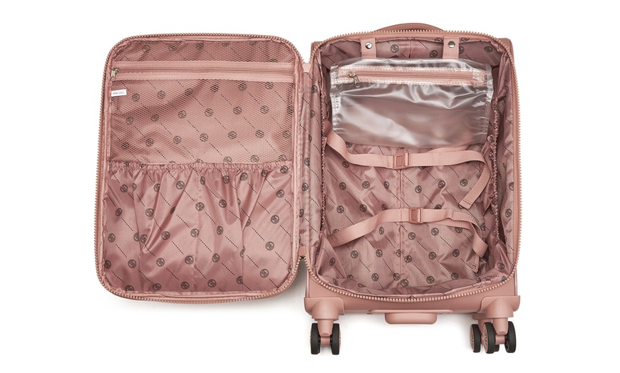Image 20: Maleta blanda ligera de 20 pulgadas con neceser extraíble