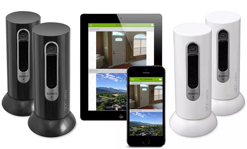 Izon View WiFi Video Monitors with Night Vision for iOS and Android (1- or 2-Pack) - Primary Image