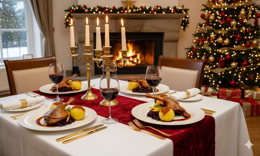 Image 2: Ente mit hausgemachtem Rotkraut & Kartoffelklößen + 1 Flasche Rotwein