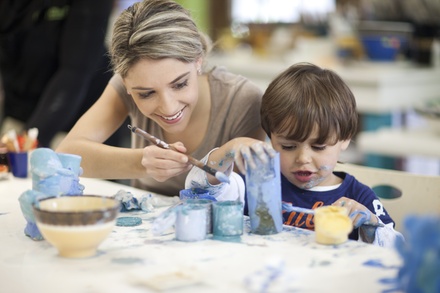 Party Package for Up to 10 Kids - 1 Medium Ceramic Item (acrylic paint), Pizza and Drinks Included I Up to 2 Hours - Ceramic Art Cafe Fort Lauderdale,	FL