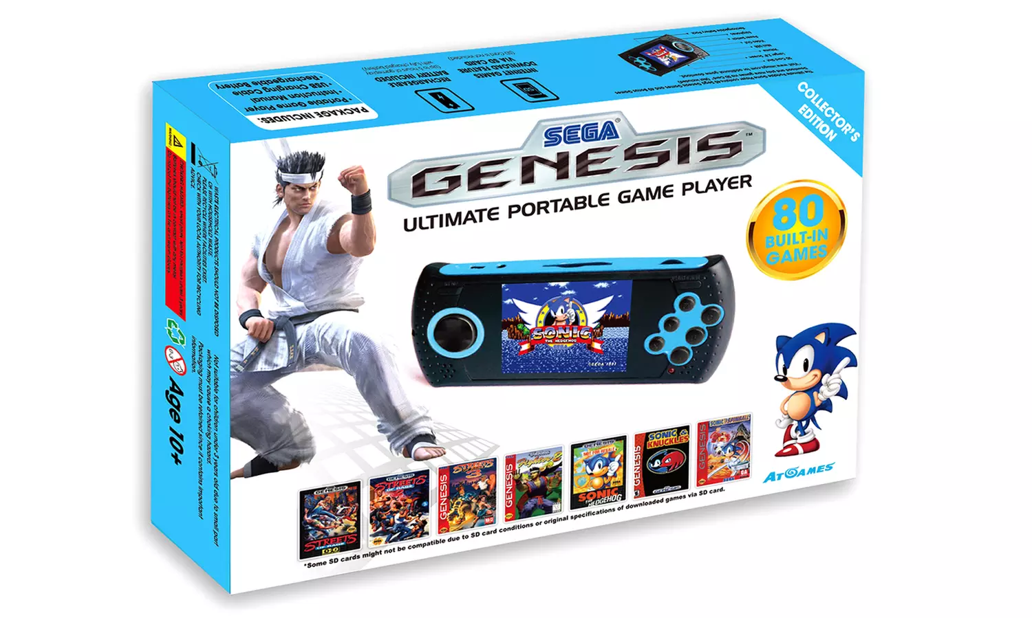 Sega Genesis Ultimate Portable Player with 80 Pre-Loaded Classic Games - Primary Image
