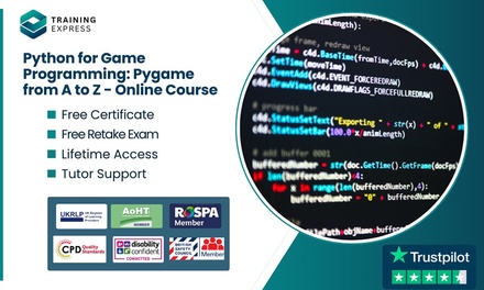 Python for Game Programming: Pygame from A to Z - Online Course - Training Express