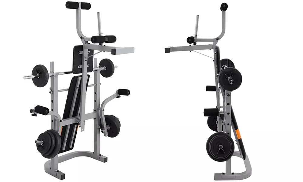 Stamm Bodyfit klappbare Hantelbank TITAN PERFORMER - FL74914GDV mit Zubehör für 139,99 € (58% sparen*) - Second Medium