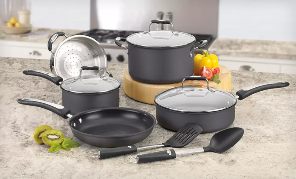 Cuisinart Pro Classic 10-Piece Cookware Set with Stainless-Steel or Hard-Anodized Finish. Free Returns. - Primary Image