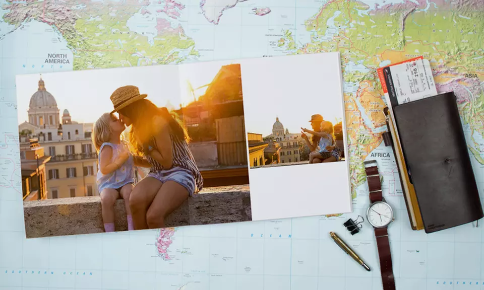 24-Page Custom Lay Flat Hardcover Photobooks from Photobook America (Up to 91% Off). Five Options Available.  - Second Medium