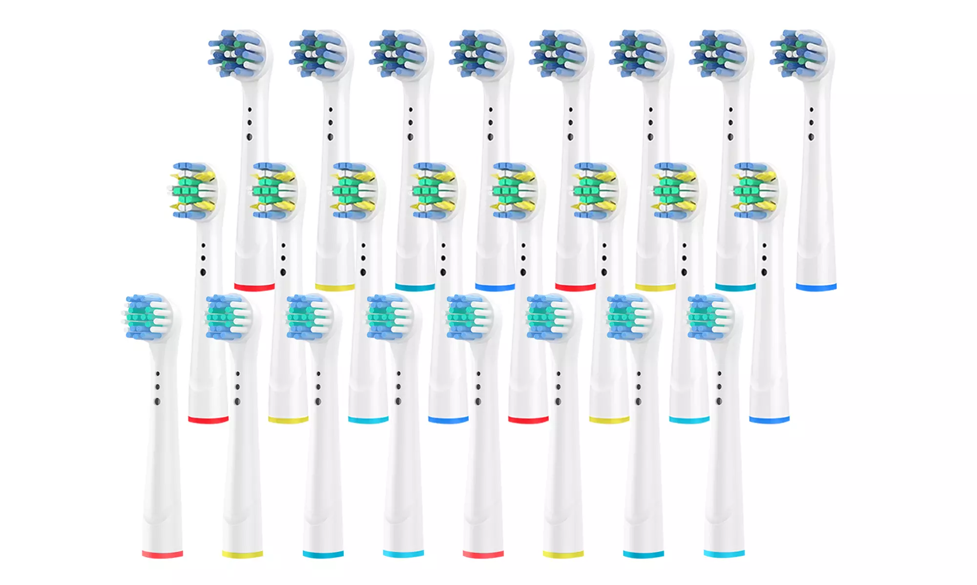 24 Pcs Replacement Toothbrush Heads Professional Brush Heads(Oral B Compatible) - Primary Image