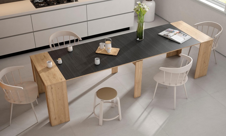 Image 19: Extendable Console Table for 6 people or up to 14 people