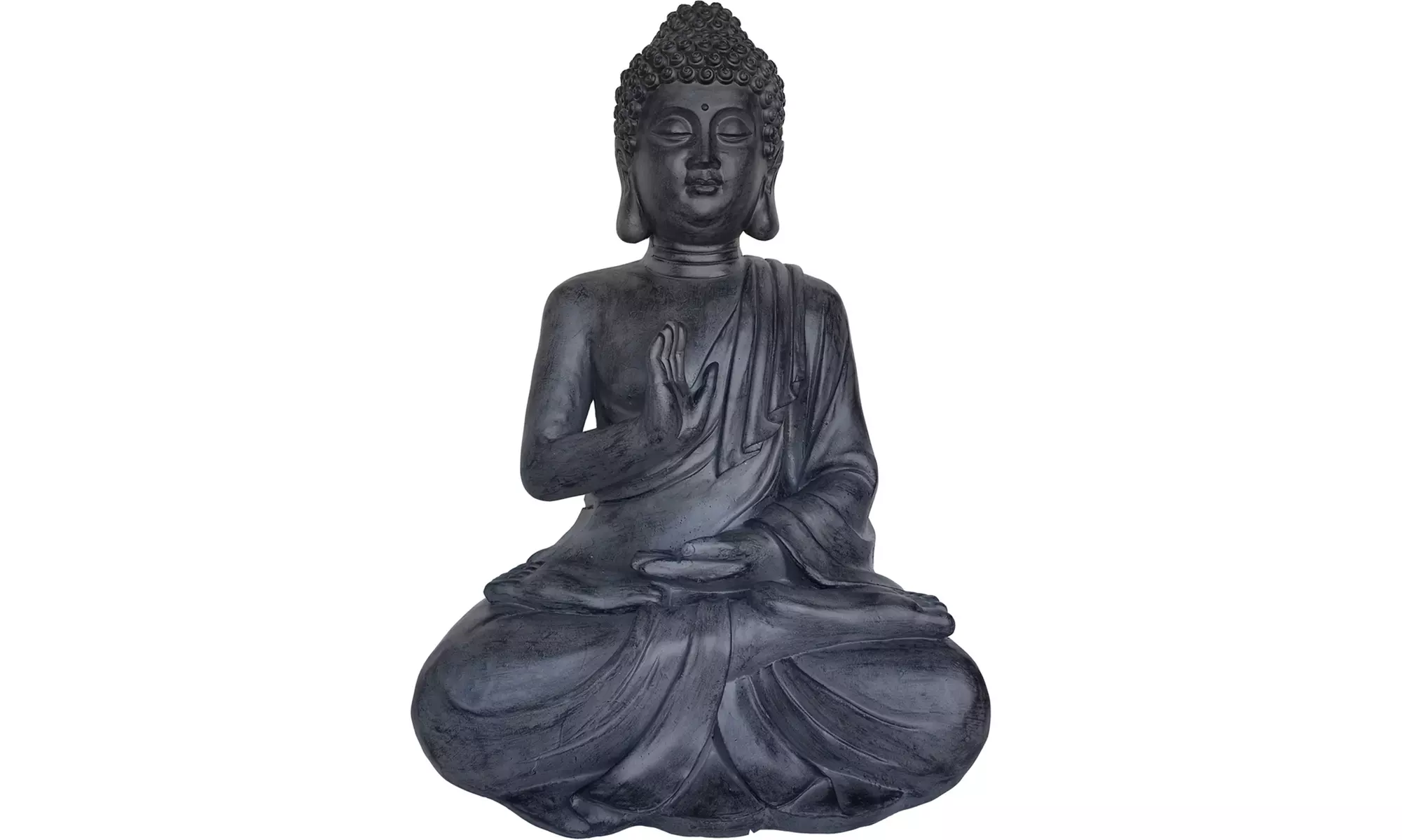 Large Stone Effect Buddha Garden Ornament
