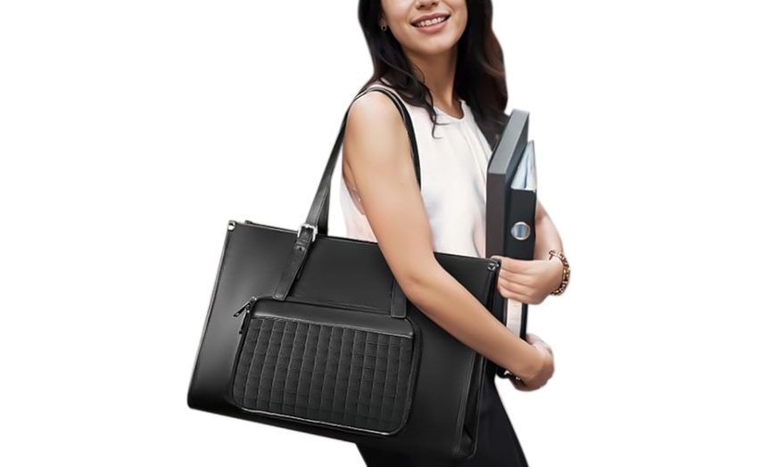 Image 4: Laptop Tote with Lunch Compartment